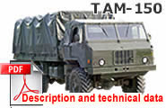 Description and technical data for TAM-150